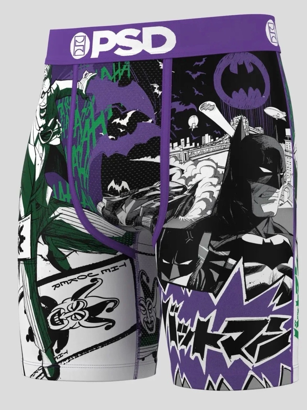 PSD  - BAT JOKER SPLIT - Purple, Green, Black, White